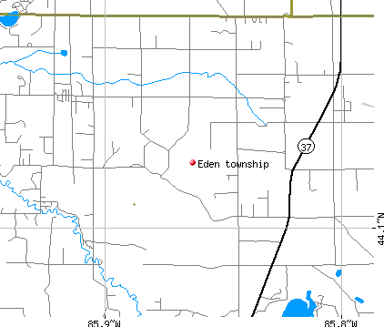 Eden township, MI map