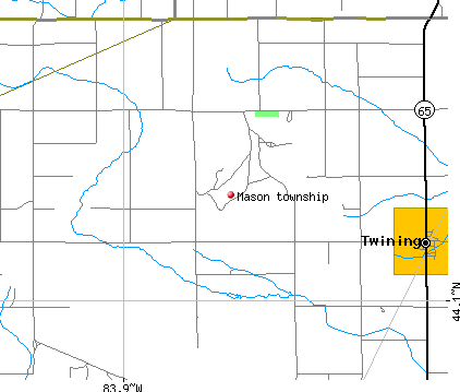 Mason township, MI map
