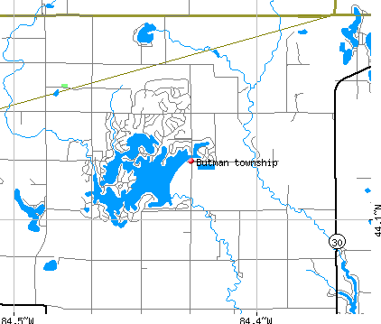 Butman township, MI map
