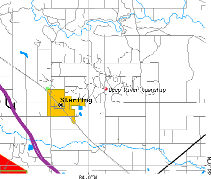 Deep River township, MI map