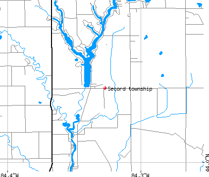 Secord township, MI map