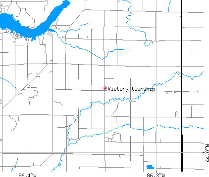 Victory township, MI map