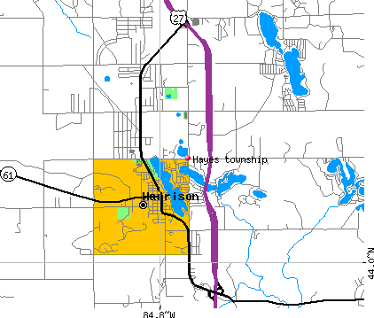 Hayes township, MI map