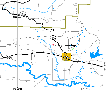 Riley township, AR map
