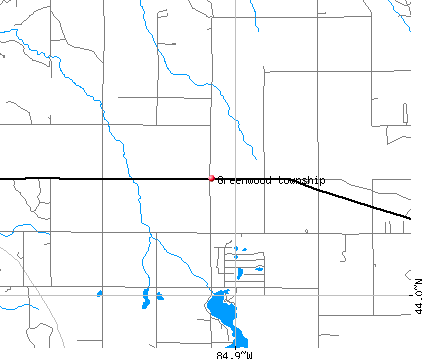Greenwood township, MI map