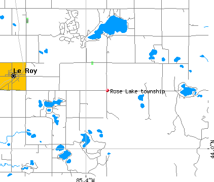 Rose Lake township, MI map