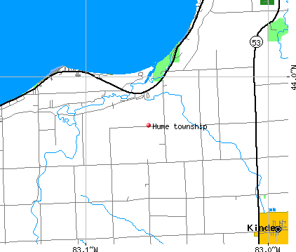 Hume township, MI map
