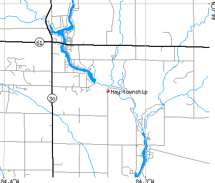 Hay township, MI map