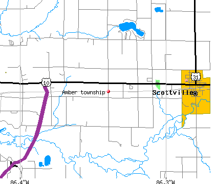 Amber township, MI map