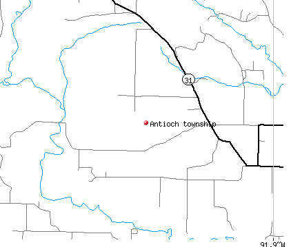 Antioch township, AR map