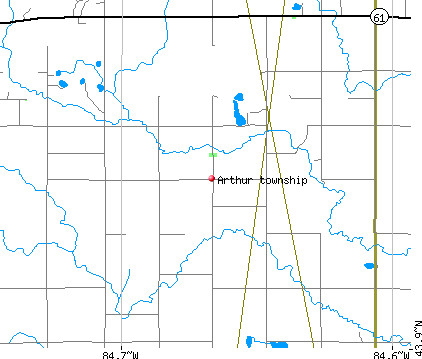 Arthur township, MI map