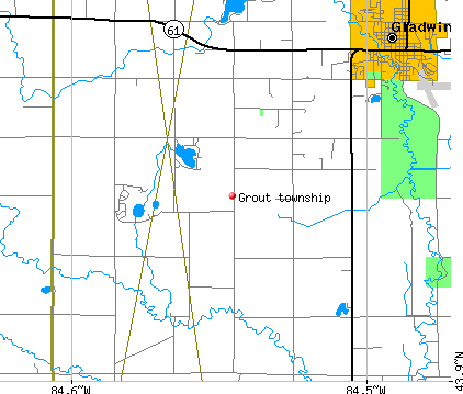 Grout township, MI map