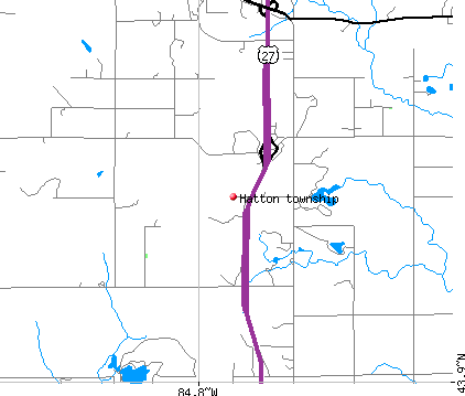 Hatton township, MI map
