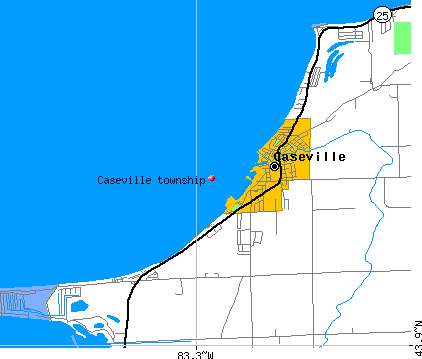 Caseville township, MI map