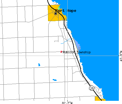 Rubicon township, MI map
