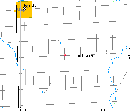 Lincoln township, MI map