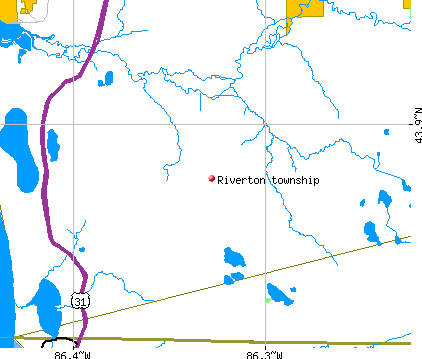 Riverton township, MI map
