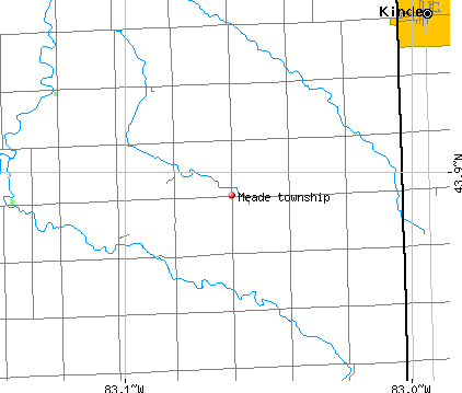 Meade township, MI map