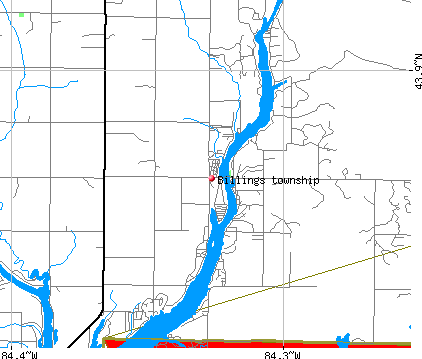 Billings township, MI map