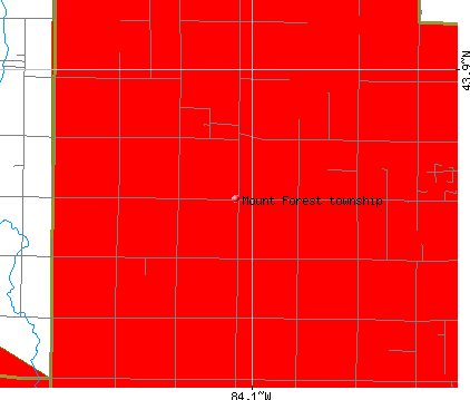 Mount Forest township, MI map