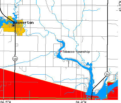 Tobacco township, MI map