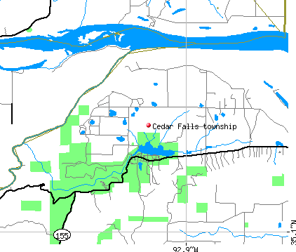 Cedar Falls township, AR map