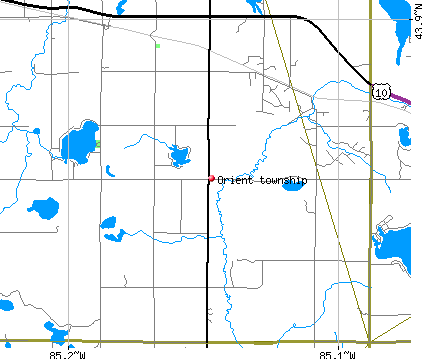 Orient township, MI map