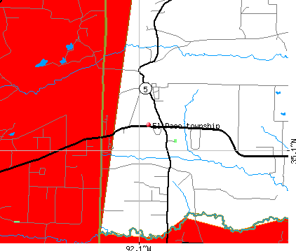 El Paso township, AR map