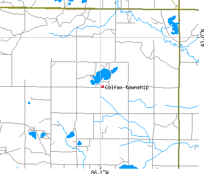 Colfax township, MI map