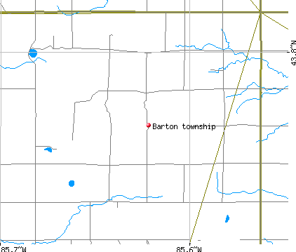 Barton township, MI map
