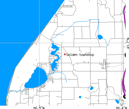 Golden township, MI map