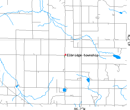 Elbridge township, MI map