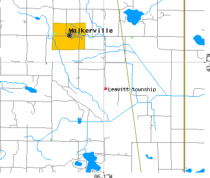Leavitt township, MI map