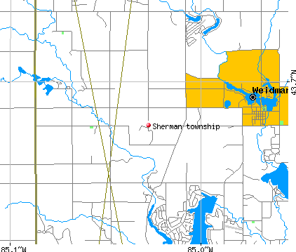 Sherman township, MI map