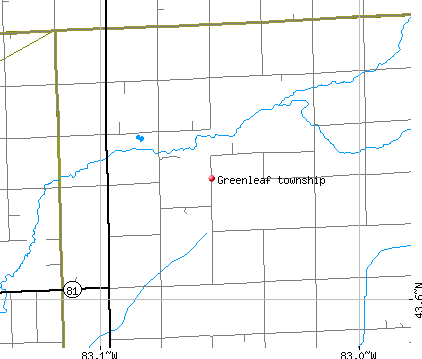Greenleaf township, MI map