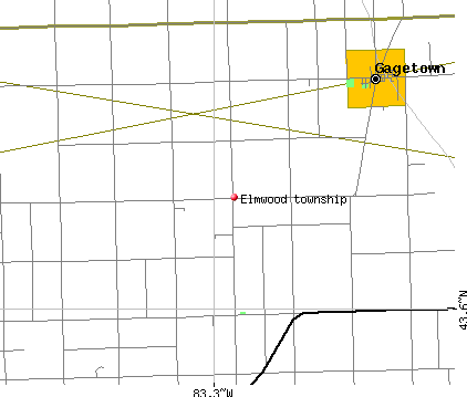 Elmwood township, MI map