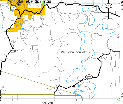 Winona township, AR map