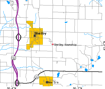 Shelby Township Oceana County Michigan Mi Detailed Profile