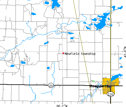 Newfield township, MI map
