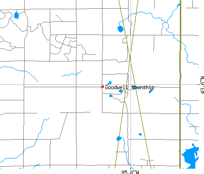 Goodwell township, MI map
