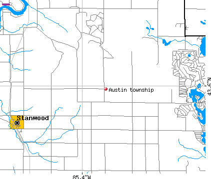 Austin township, MI map