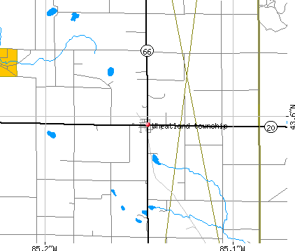 Wheatland township, MI map