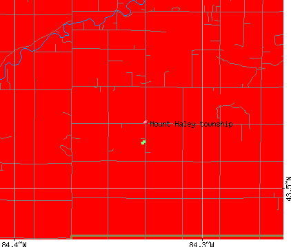Mount Haley township, MI map