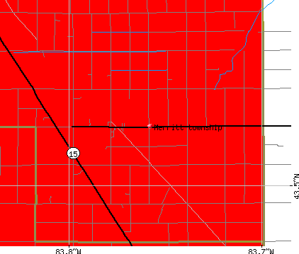 Merritt township, MI map
