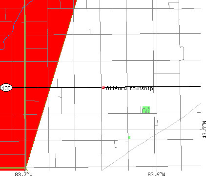Gilford township, MI map