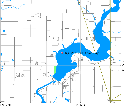 Big Prairie township, MI map