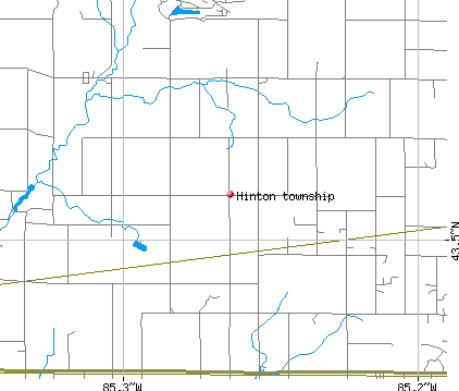 Hinton township, MI map