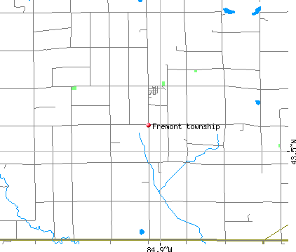 Fremont township, MI map