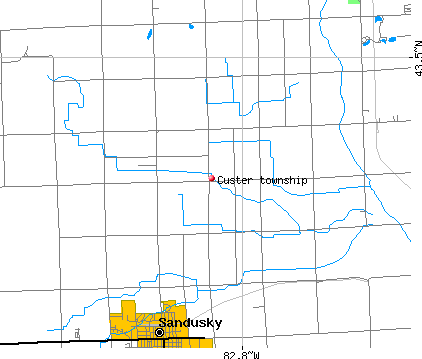 Custer township, MI map