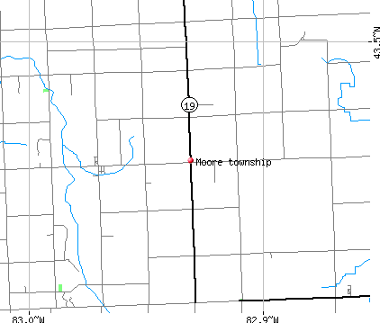 Moore township, MI map